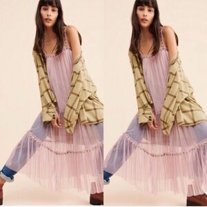 NWT Free People Intimately Night Out Rose Dress or Slip Fits Sizes XS-L